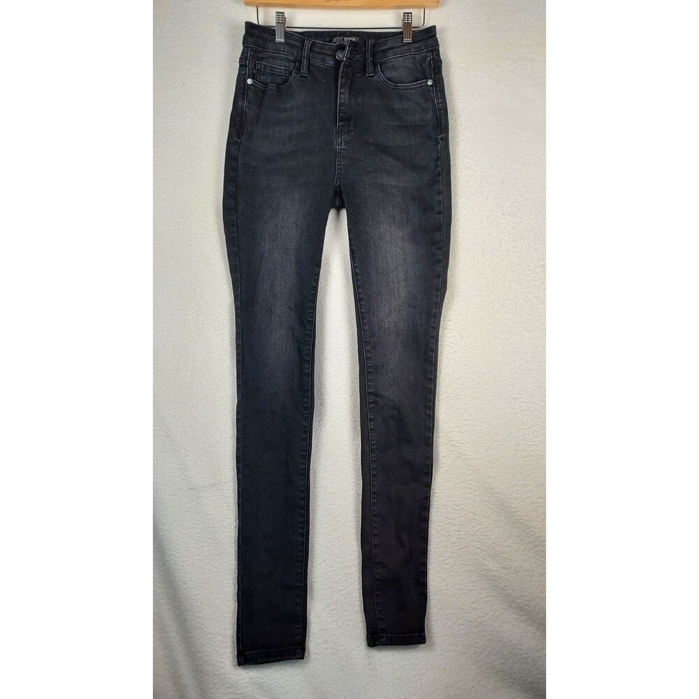 Judy Blue Skinny Jeans Womens Size 5/27 Black Stretch Denim Mid High Rise